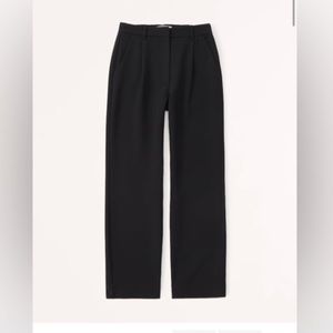 Abercrombie tailored relaxed straight pants curve love